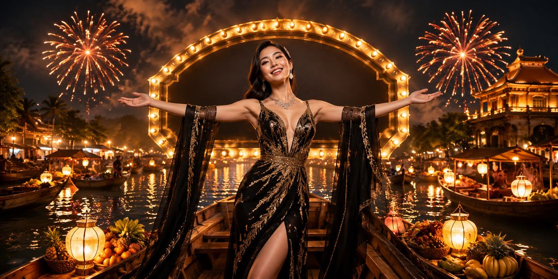 Người dùng Huế trải nghiệm vn500 trên điện thoại trong không khí lễ hội